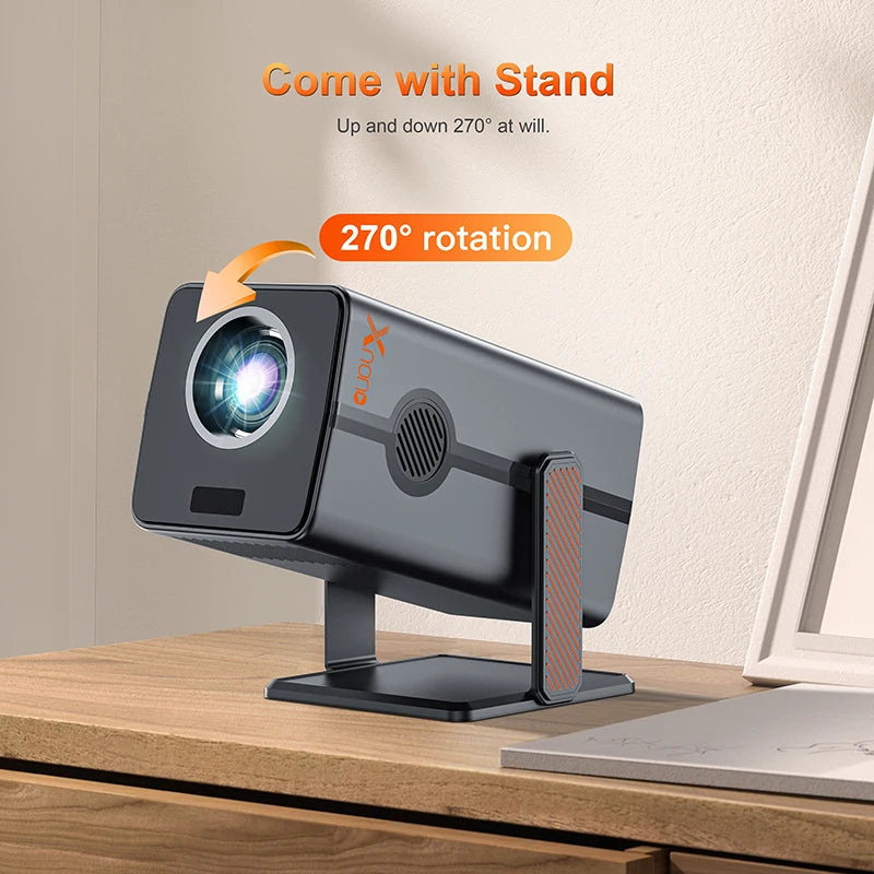 HM103-A Projector 4K Android 13 Dual Wifi5 500ANSI Amlogic T950S BT5.2 1920*1080P Home Theater Cinema Mini Projectors